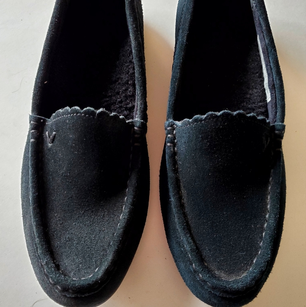Vionic McKenzie Women's Black Suede Slippers Size 6